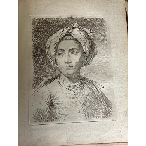 323 - A book of prints of sketches and works by P Sandy 1731-1809 published by Robert Sayer