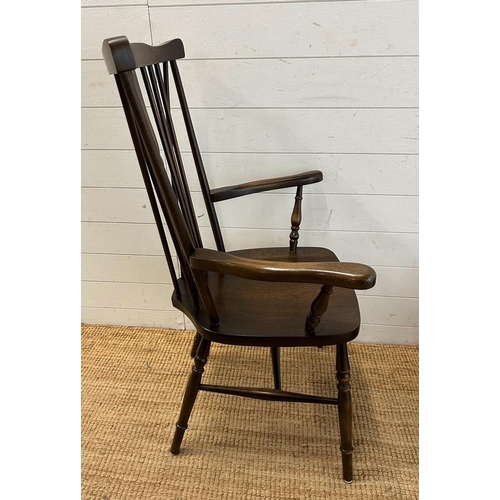 165 - A Windsor stick back arm chair