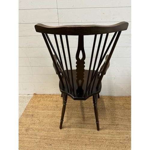 165 - A Windsor stick back arm chair