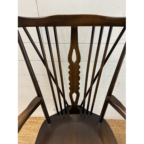 165 - A Windsor stick back arm chair