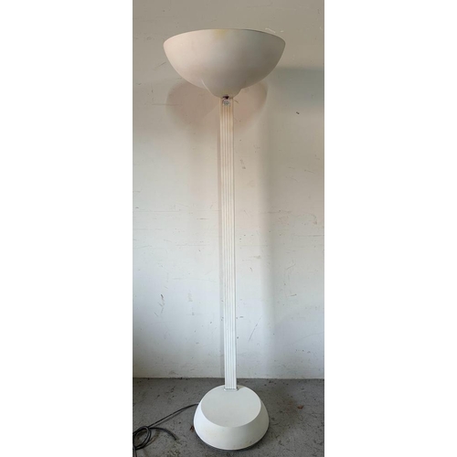 182 - A Thorn Elm white uplighter floor lamp (Height 180cm)