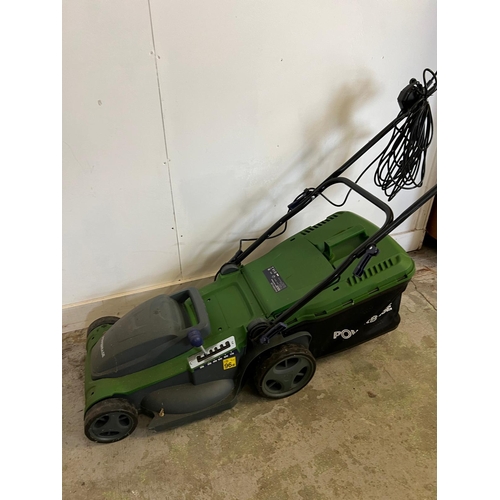 227 - A power base 41cm 1800w electric rotary lawn mower