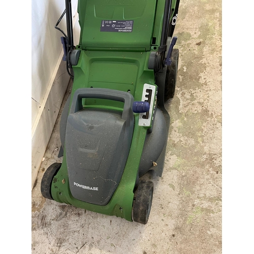 227 - A power base 41cm 1800w electric rotary lawn mower