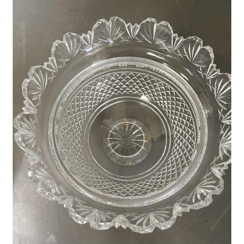 243 - A Waterford crystal cut punch bowl