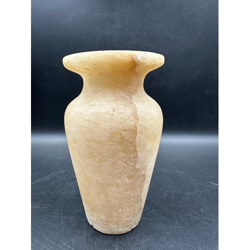 260 - A small Alabaster stone Egyptian vase (H14cm)