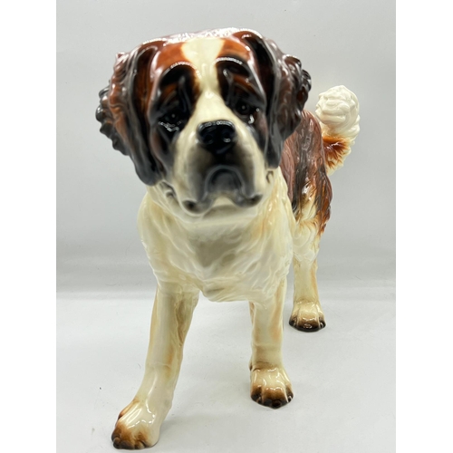 275 - A large Goebel St Bernard dog figurine model (H29cm W47cm)