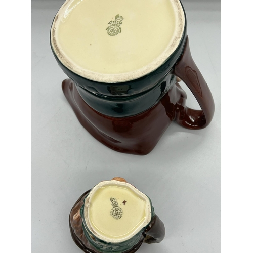 310 - Two Royal Doulton character jugs (H13.5cm and H8cm)