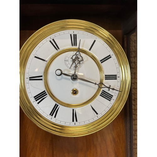 323 - Eight day Vienna wall clock (W118cm)