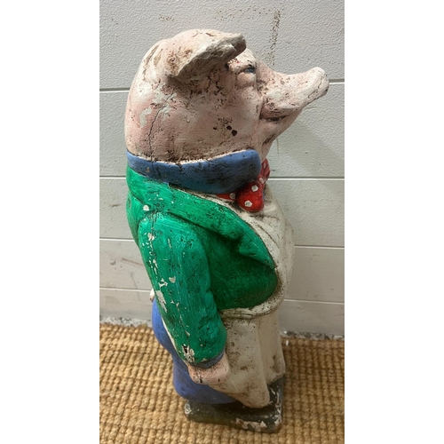 337 - A resin butcher pig statue (H54cm)