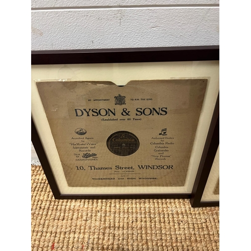 376 - Two framed gramophone records Dyson and Sons Windsor and Williamsons Windsor