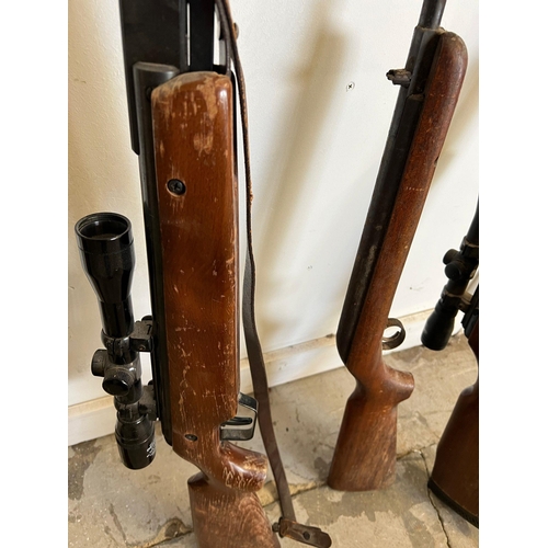 389 - Four vintage air rifles