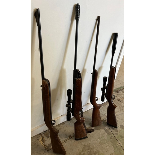 389 - Four vintage air rifles