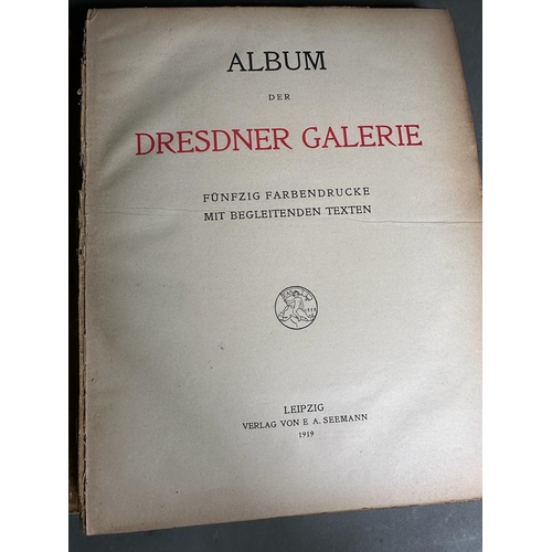 391 - Two German albums from the Dresdner and Florentine Gemalde, galleries containing a number of colour ... 