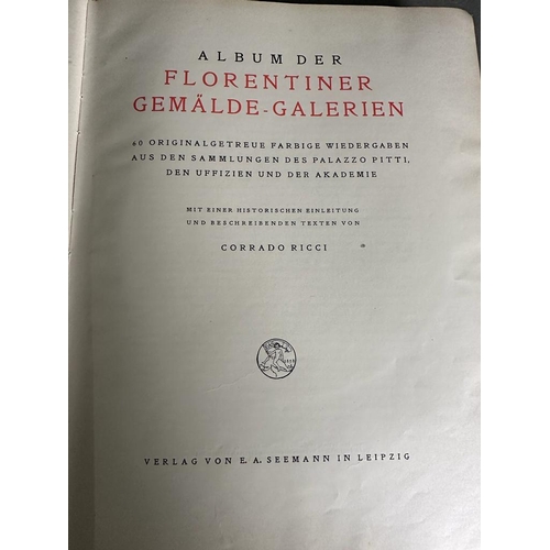 391 - Two German albums from the Dresdner and Florentine Gemalde, galleries containing a number of colour ... 