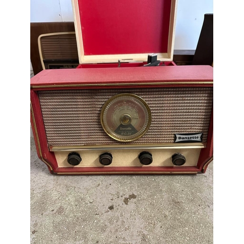 395 - A selection of vintage radios and record players to include a Monarch three speed, a Collardo tape T... 