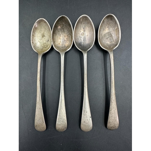 430 - Four silver teaspoons, hallmarked for Sheffield by Joseph Rodgers & Sons dated 1905