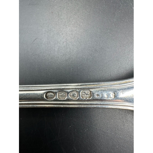 447 - A set of six Georgian silver table forks, hallmarked for London 1834, approximate weight 545g