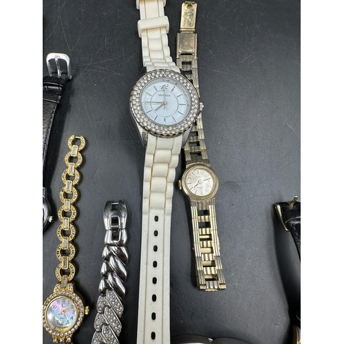 591 - A selection of watches various makers and styles and conditions to include DKNY, Solo, Sekonda etc.