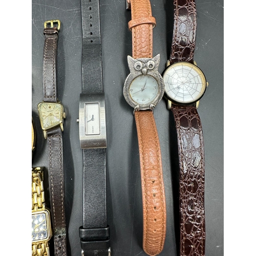 599 - A selection of ladies watches to include Rotary, Royal and DKNY and two gentleman watches