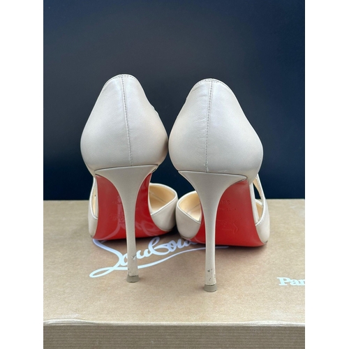 688 - A Pair of Christian Louboutin Decalcoco 100 Nappa Shiny Size 38.5 with original box, bag and dustcov... 