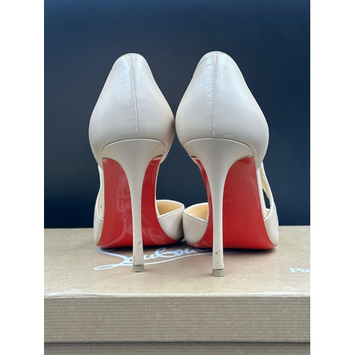 688 - A Pair of Christian Louboutin Decalcoco 100 Nappa Shiny Size 38.5 with original box, bag and dustcov... 