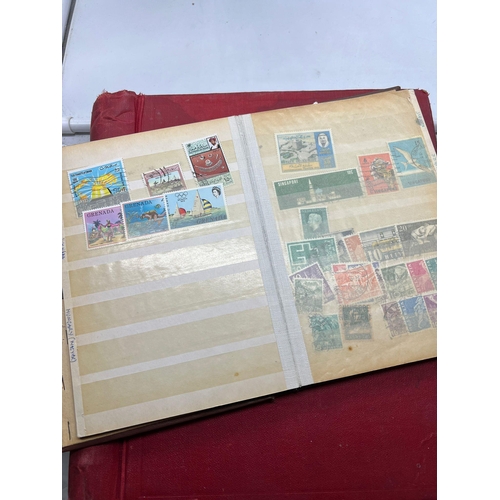 693 - Five albums of UK and world stamps, various ages and denominations to include some penny reds and va... 