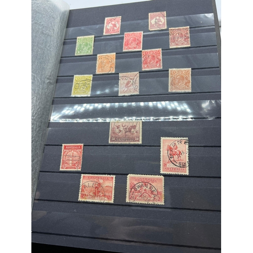 693 - Five albums of UK and world stamps, various ages and denominations to include some penny reds and va... 