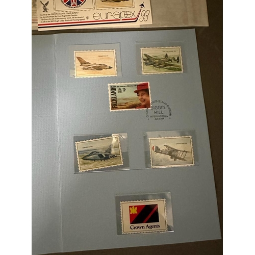 696 - A selection of UK and World stamps to include a sheet of 100 x 10 1/2 pence Uk stamps, mint