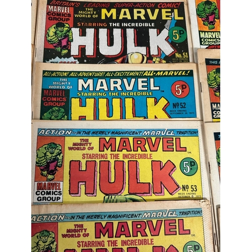 702 - A quantity of American comics by Marvel to include Hulk and Spiderman various conditions and ages. a... 