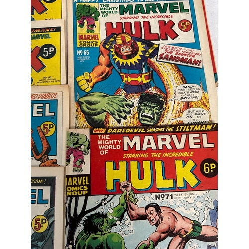 702 - A quantity of American comics by Marvel to include Hulk and Spiderman various conditions and ages. a... 