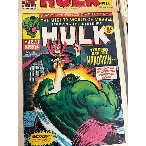 702 - A quantity of American comics by Marvel to include Hulk and Spiderman various conditions and ages. a... 