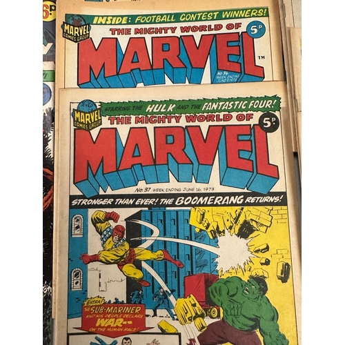 702 - A quantity of American comics by Marvel to include Hulk and Spiderman various conditions and ages. a... 