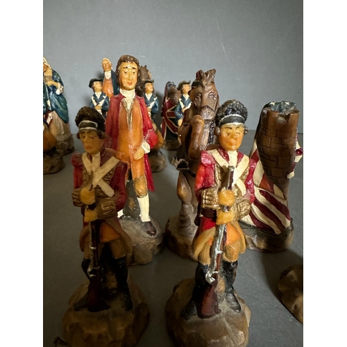 710 - The American Revolutionary War 1775-1783 Chess Set (A Carton Product)