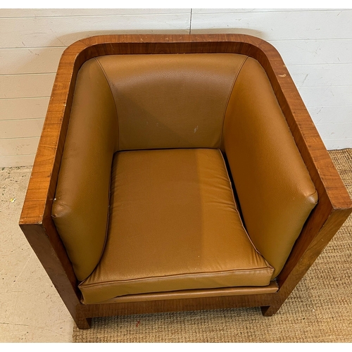 9 - An Art Deco style cube chair