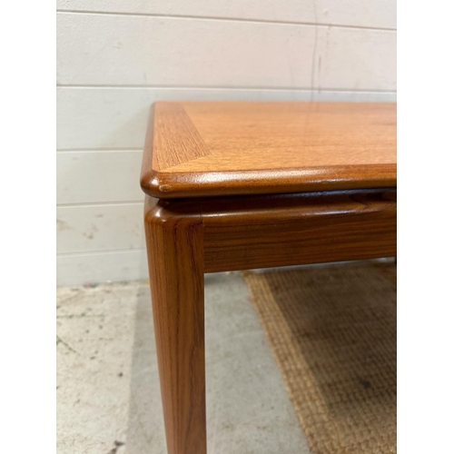 110 - A Mid Century square side table (H46cm W73cm D43cm)