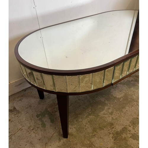 136 - A small Laura Ashley side oval table (H52cm W110cm D61cm)