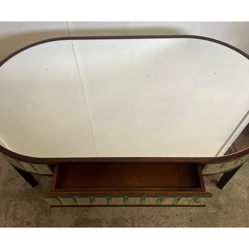 136 - A small Laura Ashley side oval table (H52cm W110cm D61cm)