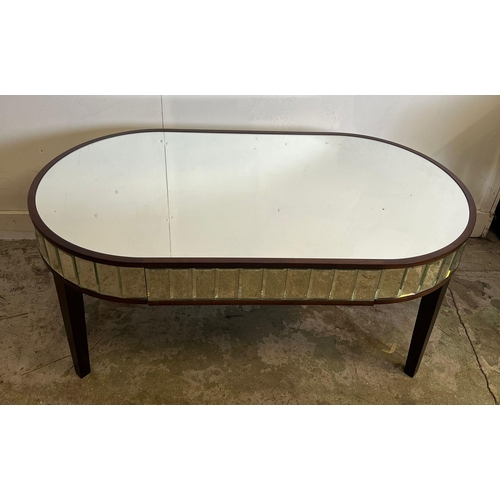 136 - A small Laura Ashley side oval table (H52cm W110cm D61cm)