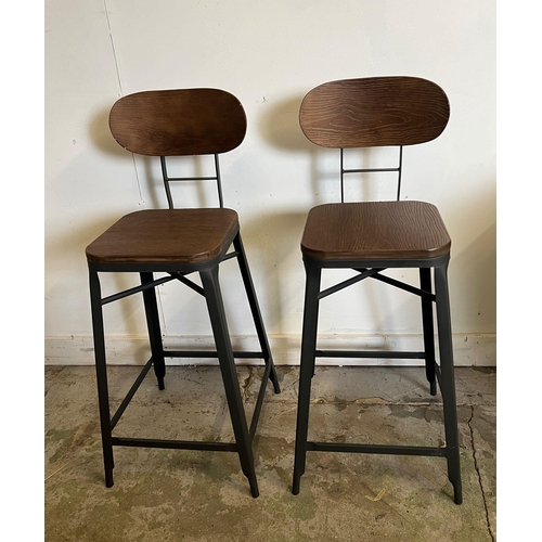 137 - Three farm house bar stools