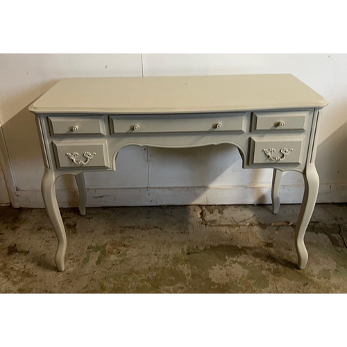 146 - A Laura Ashley dressing table and stool (H77cm W114cm D46cm)