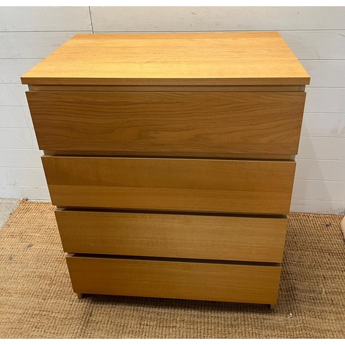 20 - An Ikea Malm chest of drawers (H100cm W80cm D48cm)