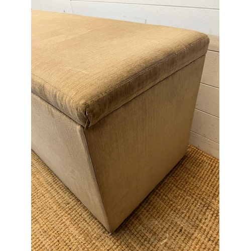 21 - A large upholstered blanket box (H55cm W120cm D50cm)