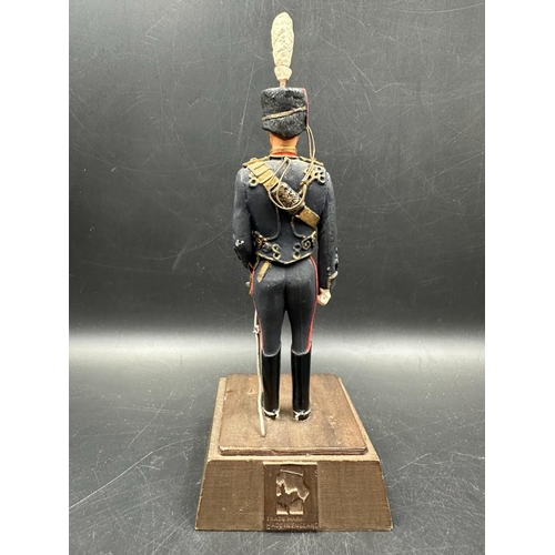 266 - A Royal horse Artillery figure on pedestal