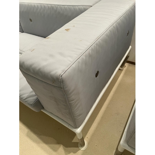 275 - A grey outdoor sofa by B &B Italia outdoor spring time (H73cm W260cm D97cm)