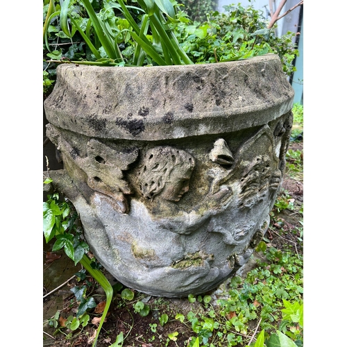 298 - A neoclassical style planter with handle to side