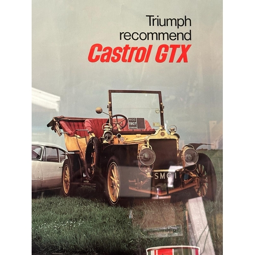 365 - A vintage Triumph Recommend Castrol GTX featuring The 1907 6 cylinder Standard 67cm x 97cm