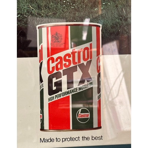 365 - A vintage Triumph Recommend Castrol GTX featuring The 1907 6 cylinder Standard 67cm x 97cm