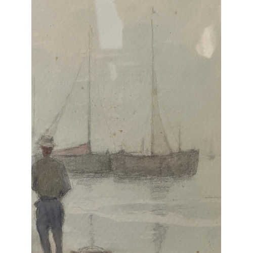 370 - A water colour of a Dorset beach scene by Edward Van Goethean signed and dated 1899 lower right