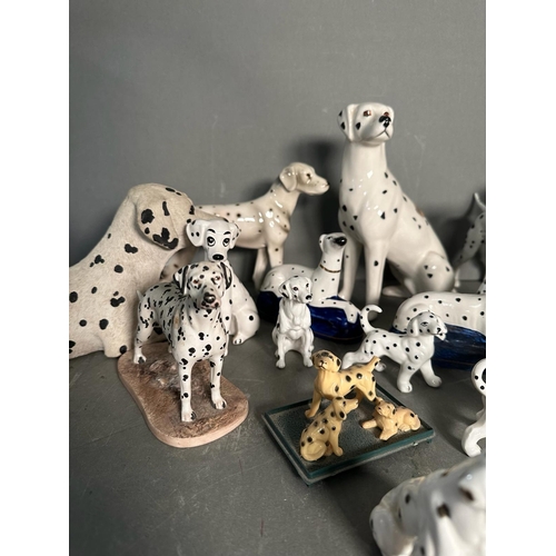 383 - An extensive collection of ornamental dalmatians various makers to include Beswick