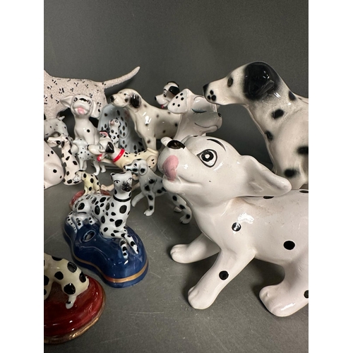 383 - An extensive collection of ornamental dalmatians various makers to include Beswick